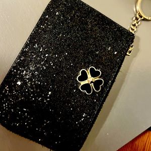 EUC Kate Spade Glitter Keychain Wallet